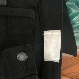 Everlane 27 Black Skinny Crop Jeans 9” high rise